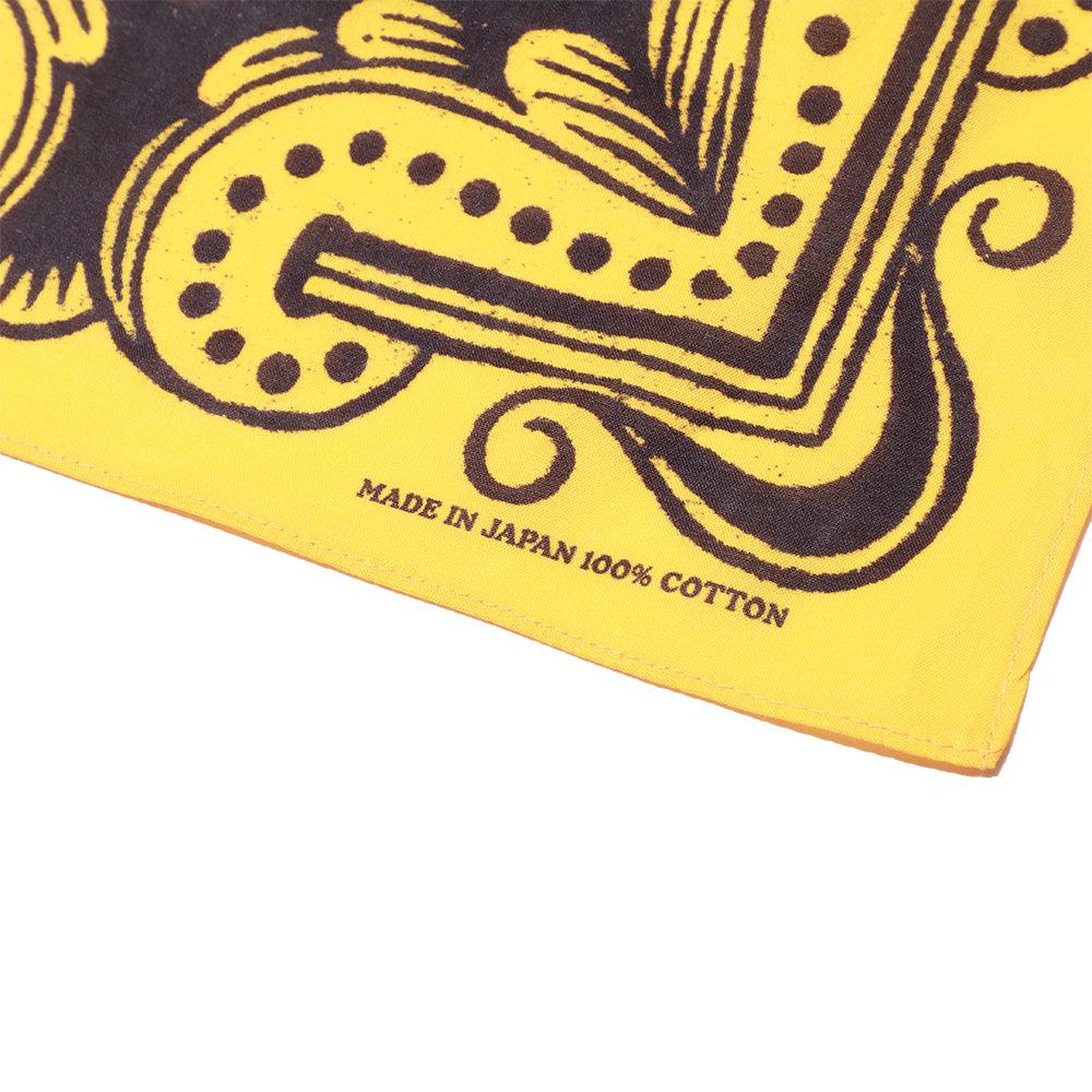 SNAIL BRAND BANDANA - YELLOW/ BROWN - Image 4