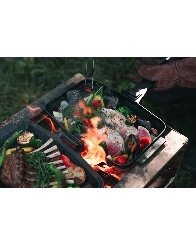 SNOW PEAK CAST IRON SANDWICH SKILLET - Image 9
