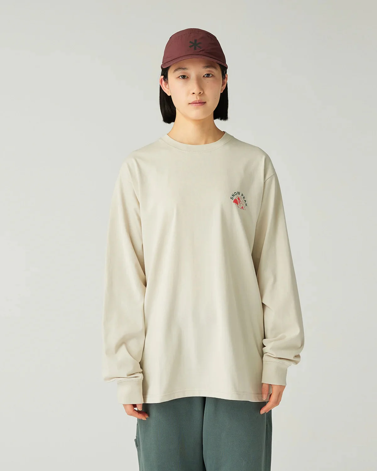 SNOW PEAK LIVING WITH NATURE L/S T-SHIRT - IVORY - Image 4