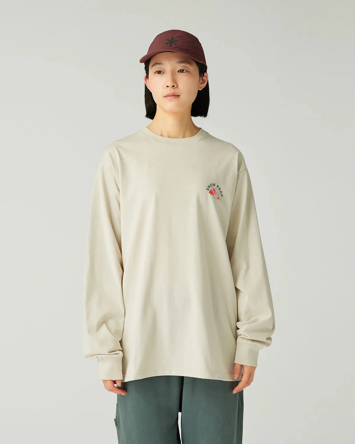 SNOW PEAK LIVING WITH NATURE L/S T-SHIRT - IVORY - Image 5