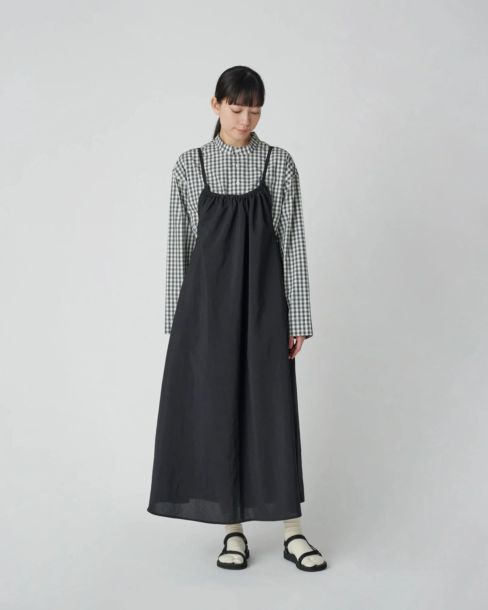 SNOW PEAK PE LIGHT POPLIN DRESS - NAVY - Image 3