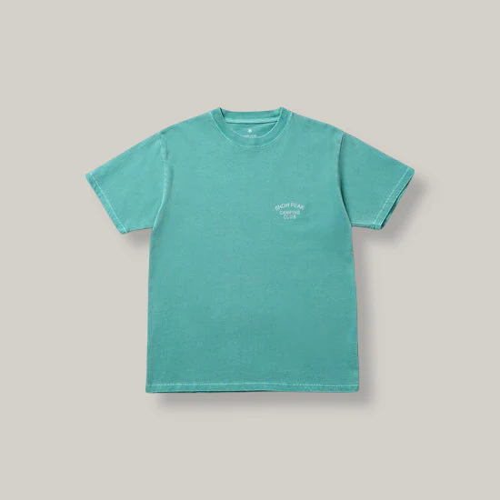 SNOW PEAK RECYCLED COTTON DYED T-SHIRT SPC - GREEN WASH - Image 2