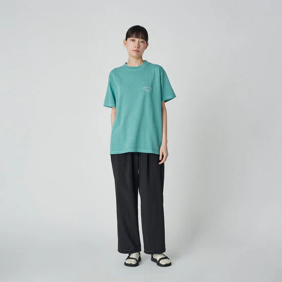 SNOW PEAK RECYCLED COTTON DYED T-SHIRT SPC - GREEN WASH - Image 3