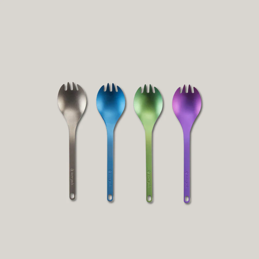 SNOW PEAK TITANIUM SPORK - BLUE - Image 2