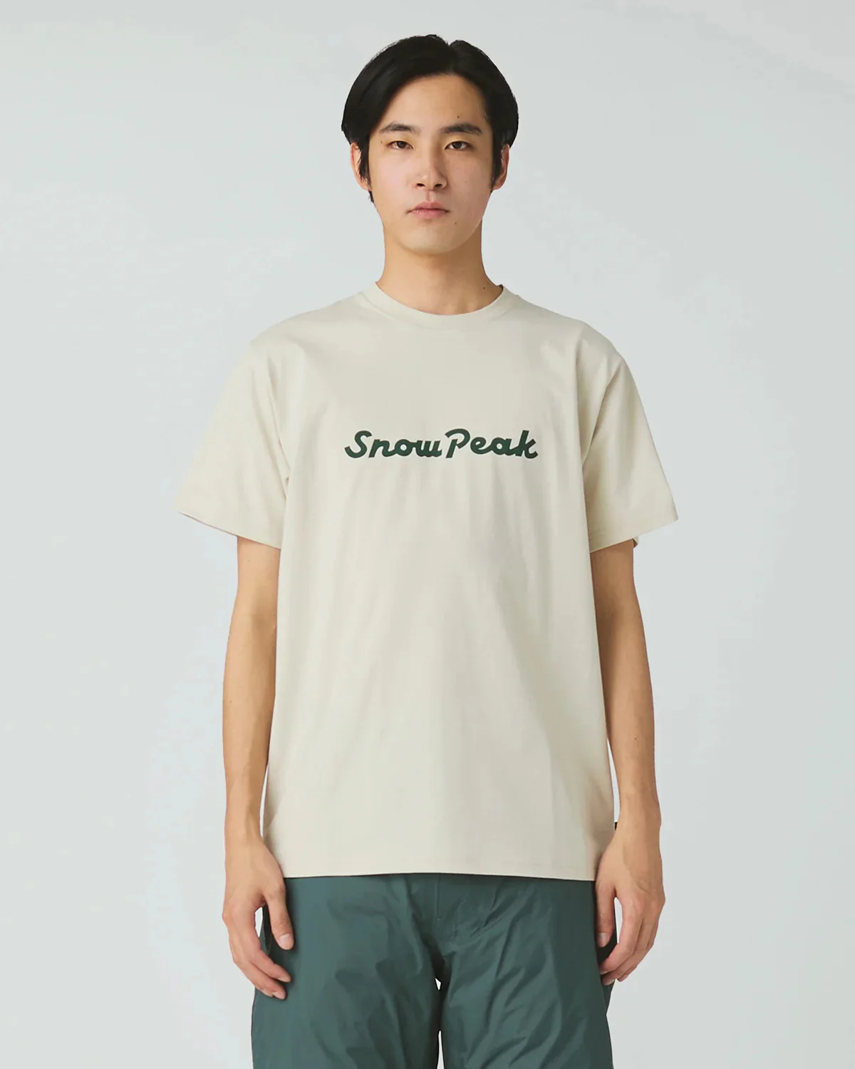 SNOW PEAK TYPOGRAPHY T-SHIRT - IVORY - Image 3