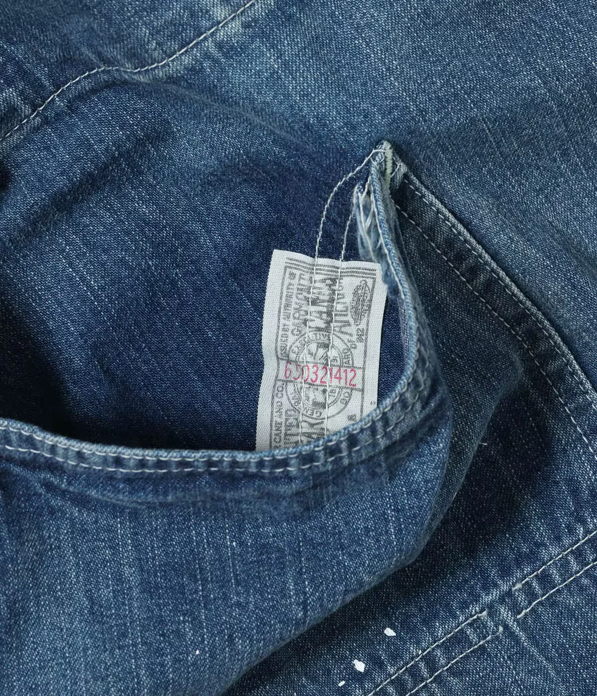 SUGAR CANE 11oz. BLUE DENIM WORK COAT AGED MODEL - Image 10