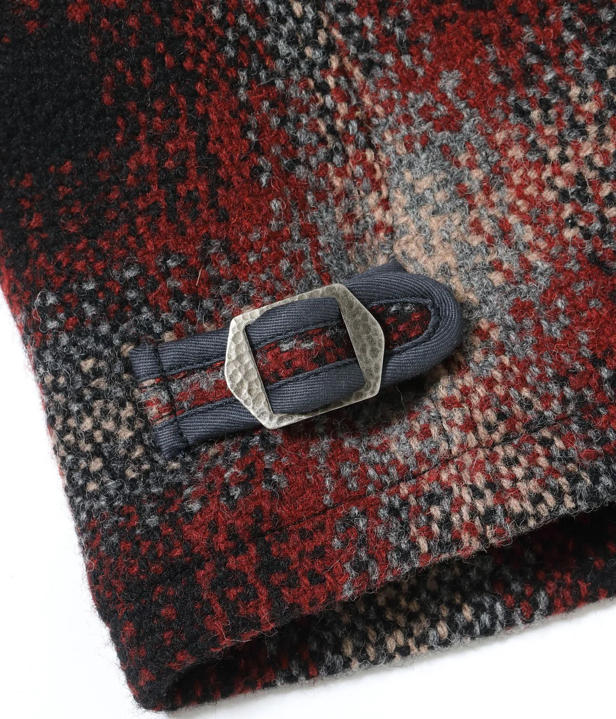 SUGAR CANE FICTION ROMANCE 24.75oz. WOOL PLAID SPORTS JACKET - RED - Image 7