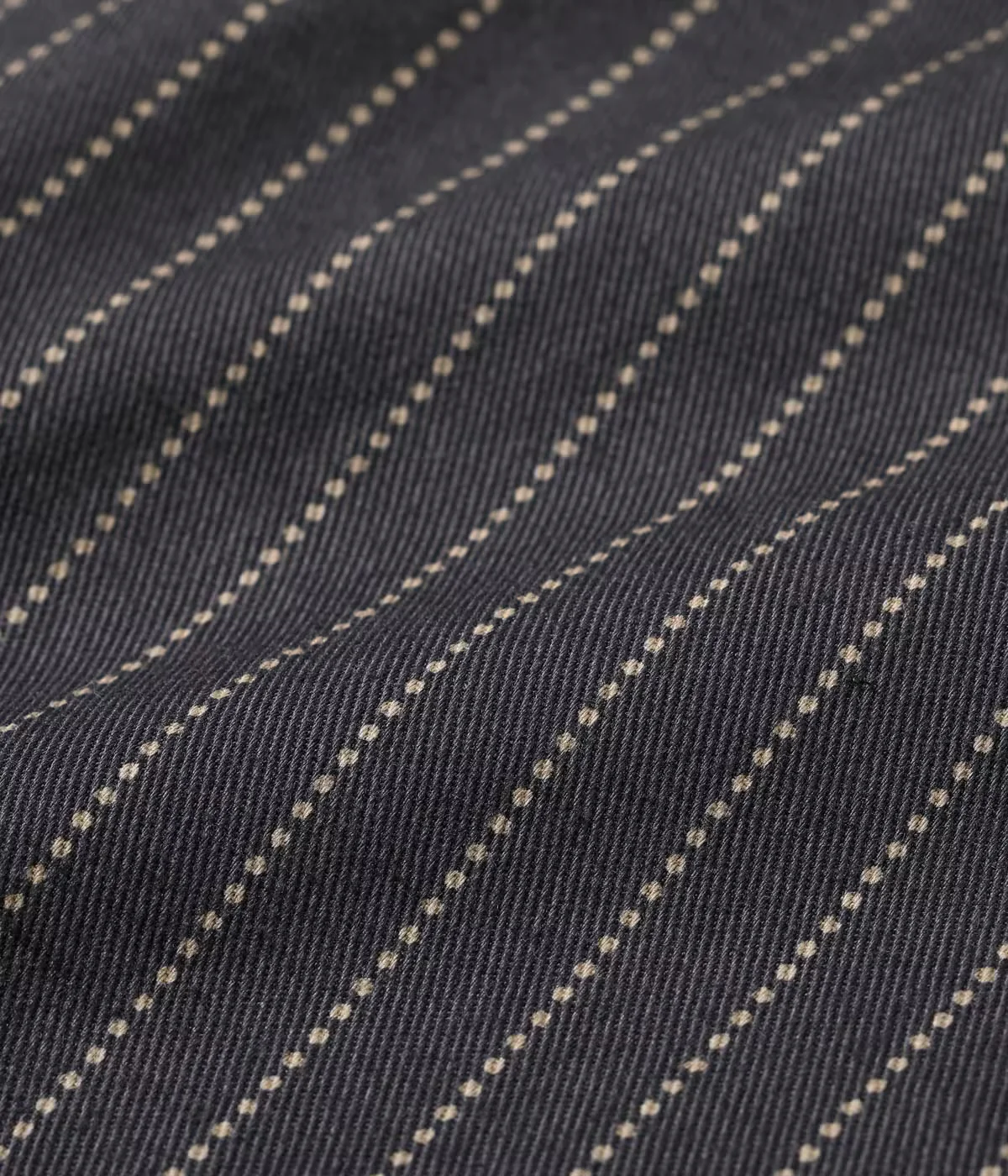 SUGAR CANE FICTION ROMANCE 8.5oz. WABASH STRIPE WORK SHIRT - BLACK - Image 13