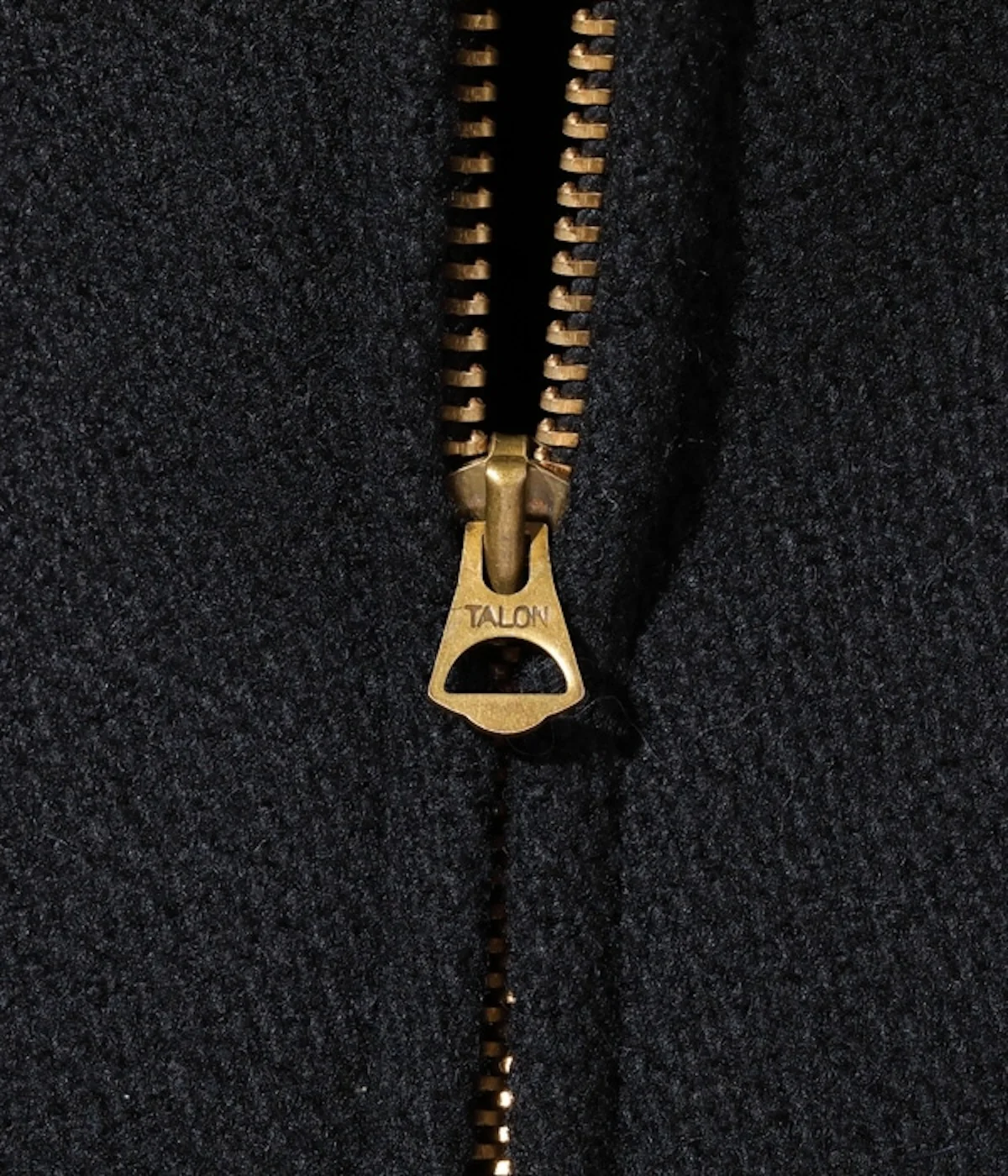 SUGAR CANE WOOL MELTON SPORTS JACKET - BLACK - Image 5