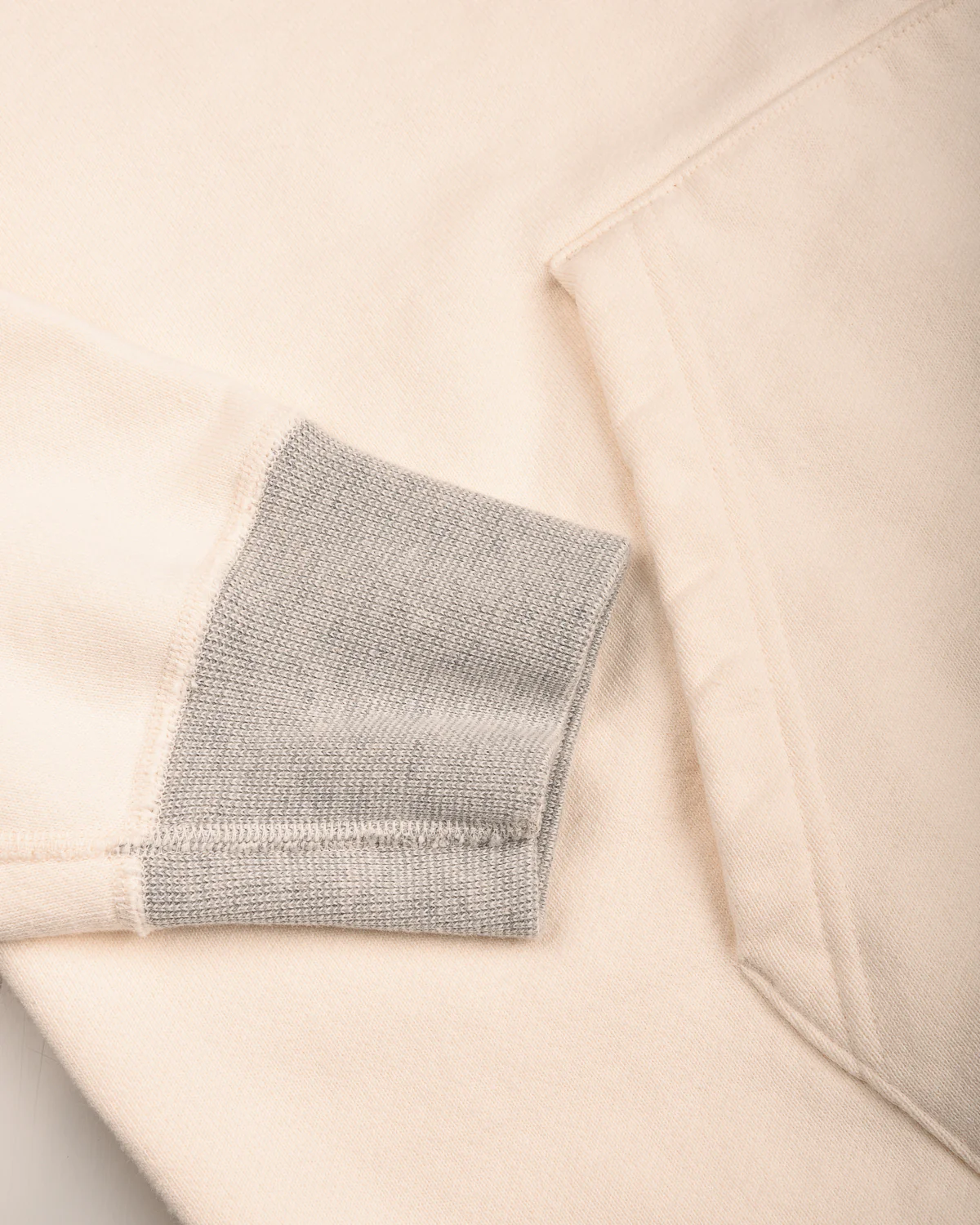 SUN SURF 'RAINBOWS' CREW NECK POCKET SWEATSHIRT - OFF WHITE - Image 6