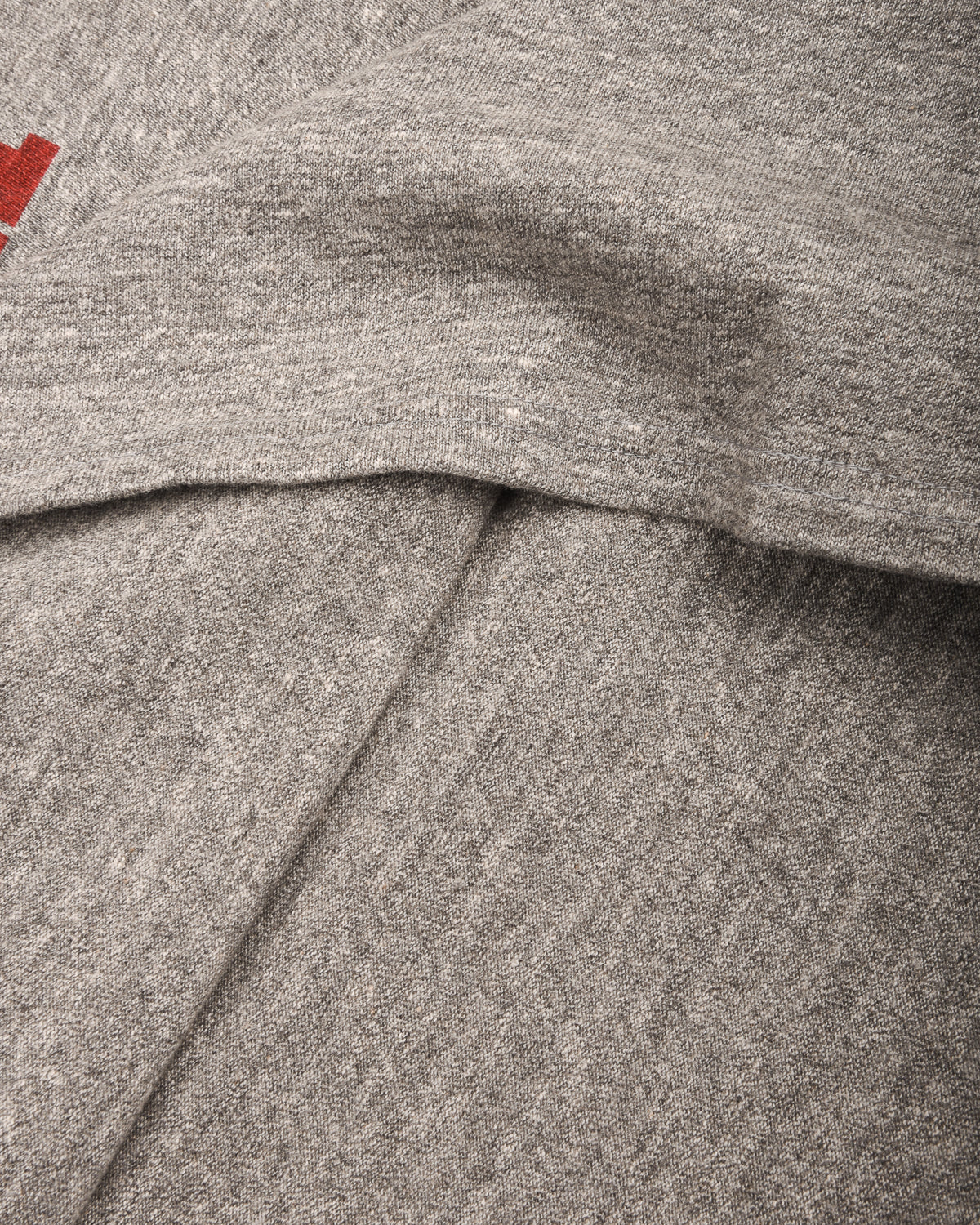 SUN SURF SLUB YARN FOOTBALL T-SHIRT - HEATHER GREY - Image 4