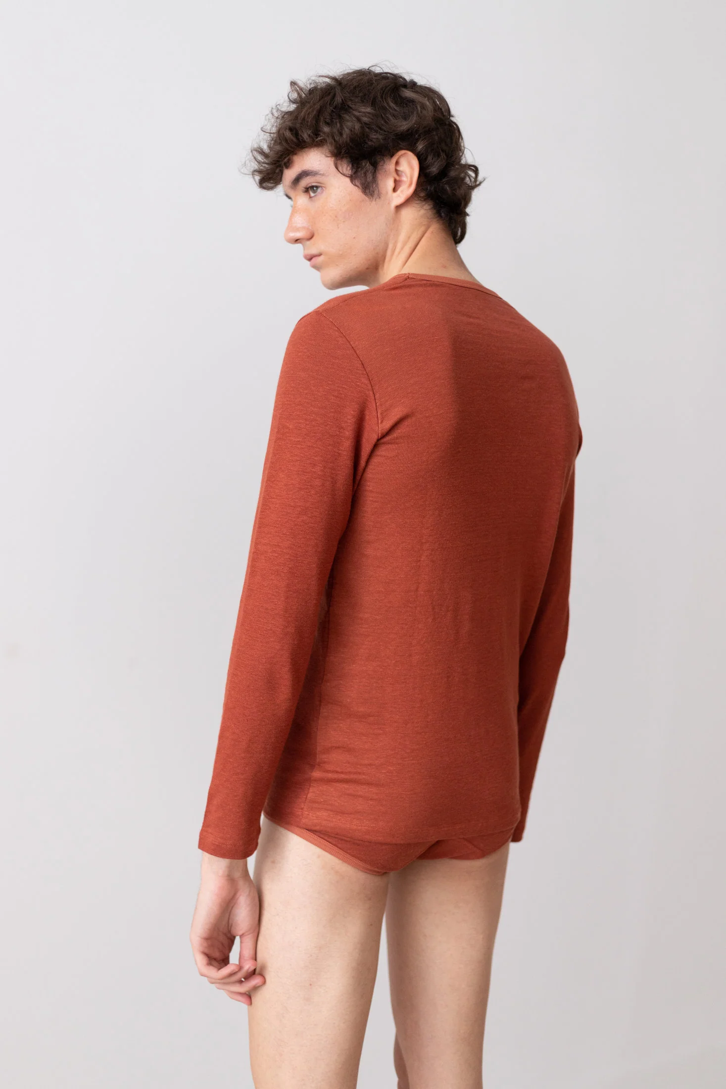 TA-CT LONG SLEEVE T-SHIRT BABOR - RUST - Image 2