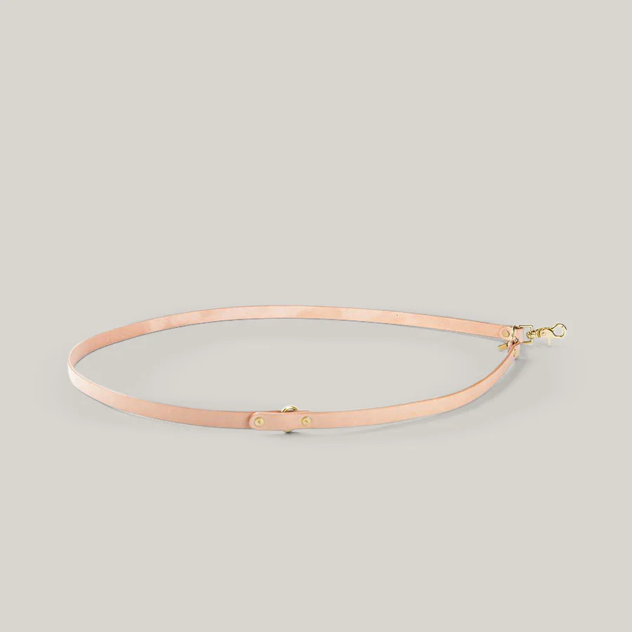 TANNER GOODS CONVERTIBLE CANINE LEAD - NATURAL/BRASS - Image 3