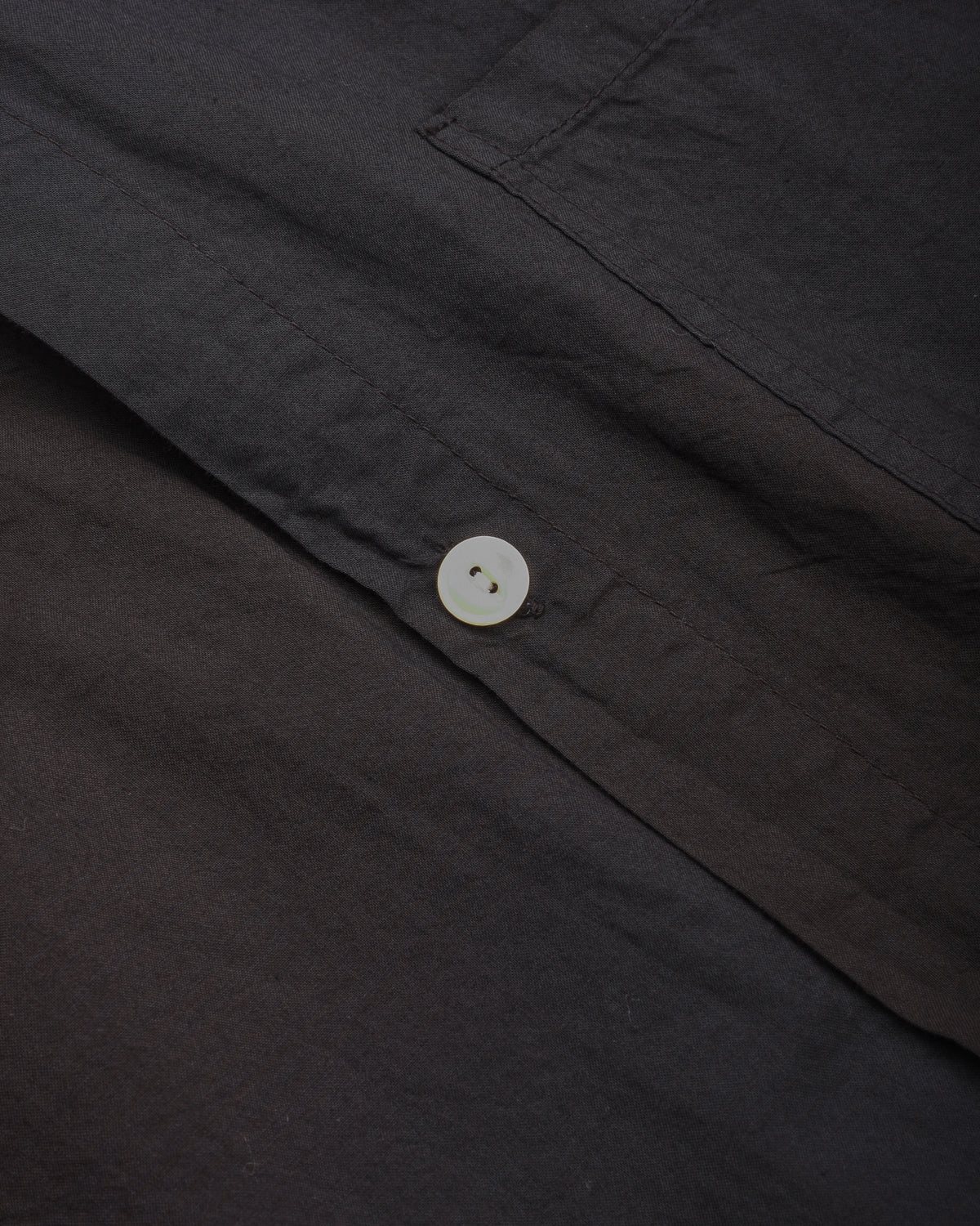 TENDER PLASTRON SHIRT - DOPPLER STRIPE COTTON CAMBRIC - BLACK HOLE - Image 5