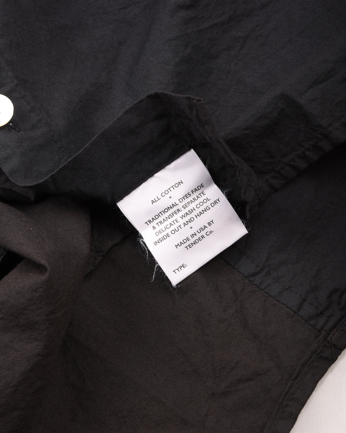 TENDER PLASTRON SHIRT - DOPPLER STRIPE COTTON CAMBRIC - BLACK HOLE - Image 8