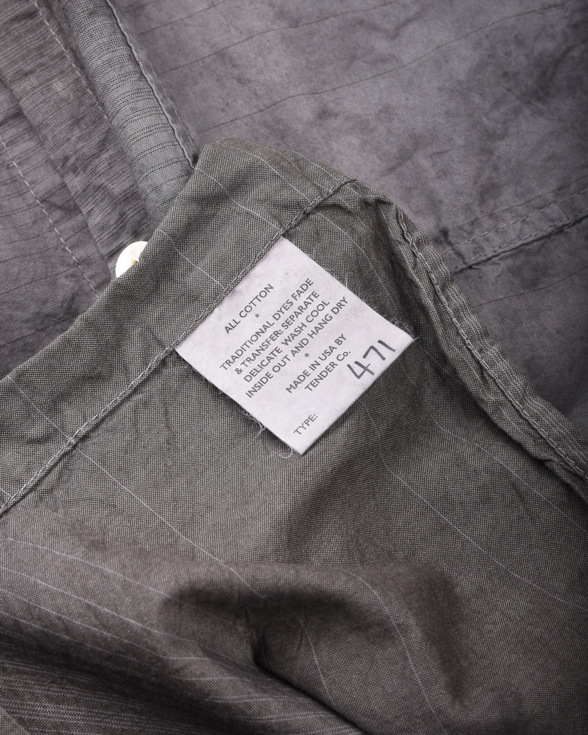 TENDER PLASTRON SHIRT - DOPPLER STRIPE COTTON CAMBRIC - CHESTNUT - Image 8