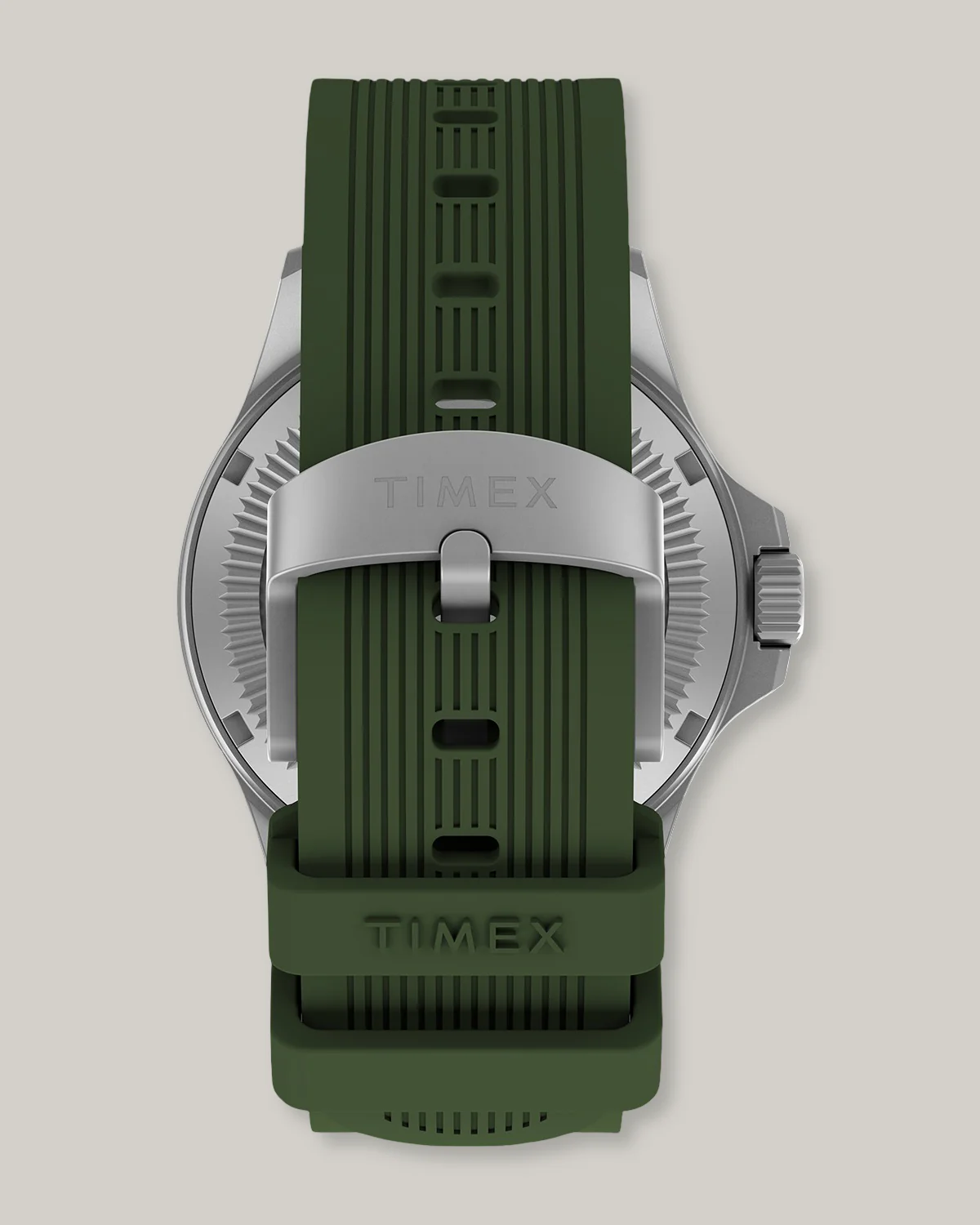 TIMEX EXPEDITION® FIELD POST SOLAR 41MM SILICONE STRAP WATCH - GREEN/ BLACK - Image 4
