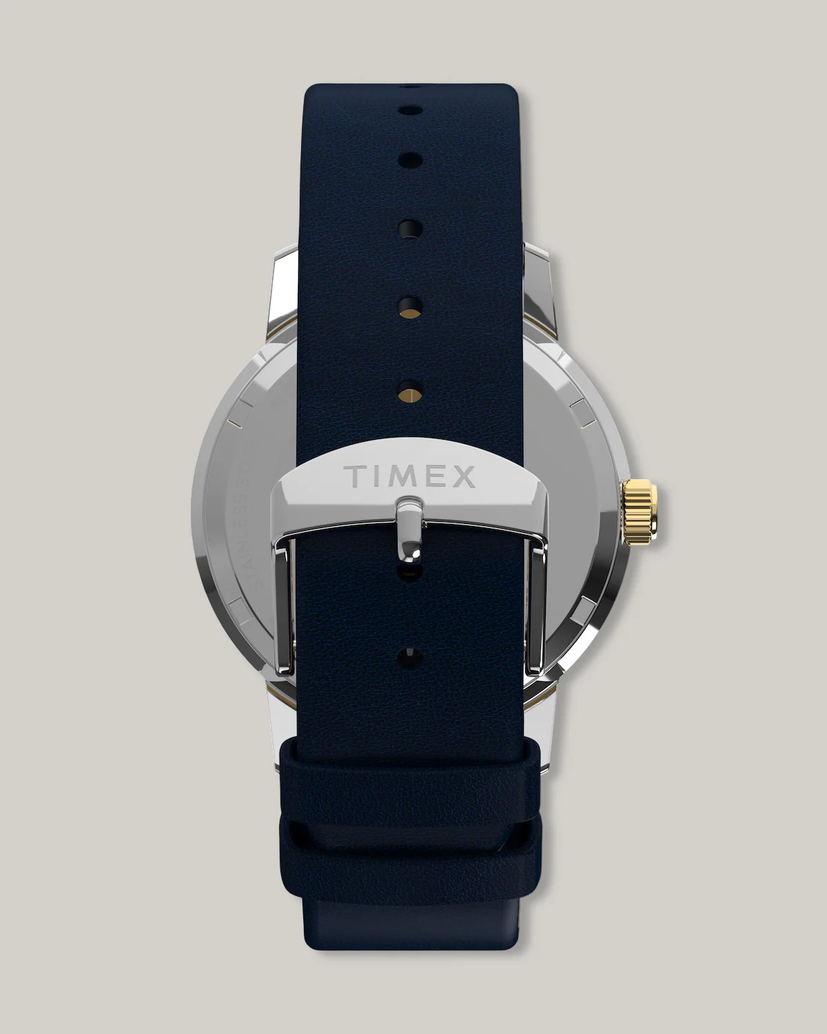 TIMEX MARLIN® QUARTZ GMT 40MM LEATHER STRAP WATCH - BLUE DIAL - Image 4