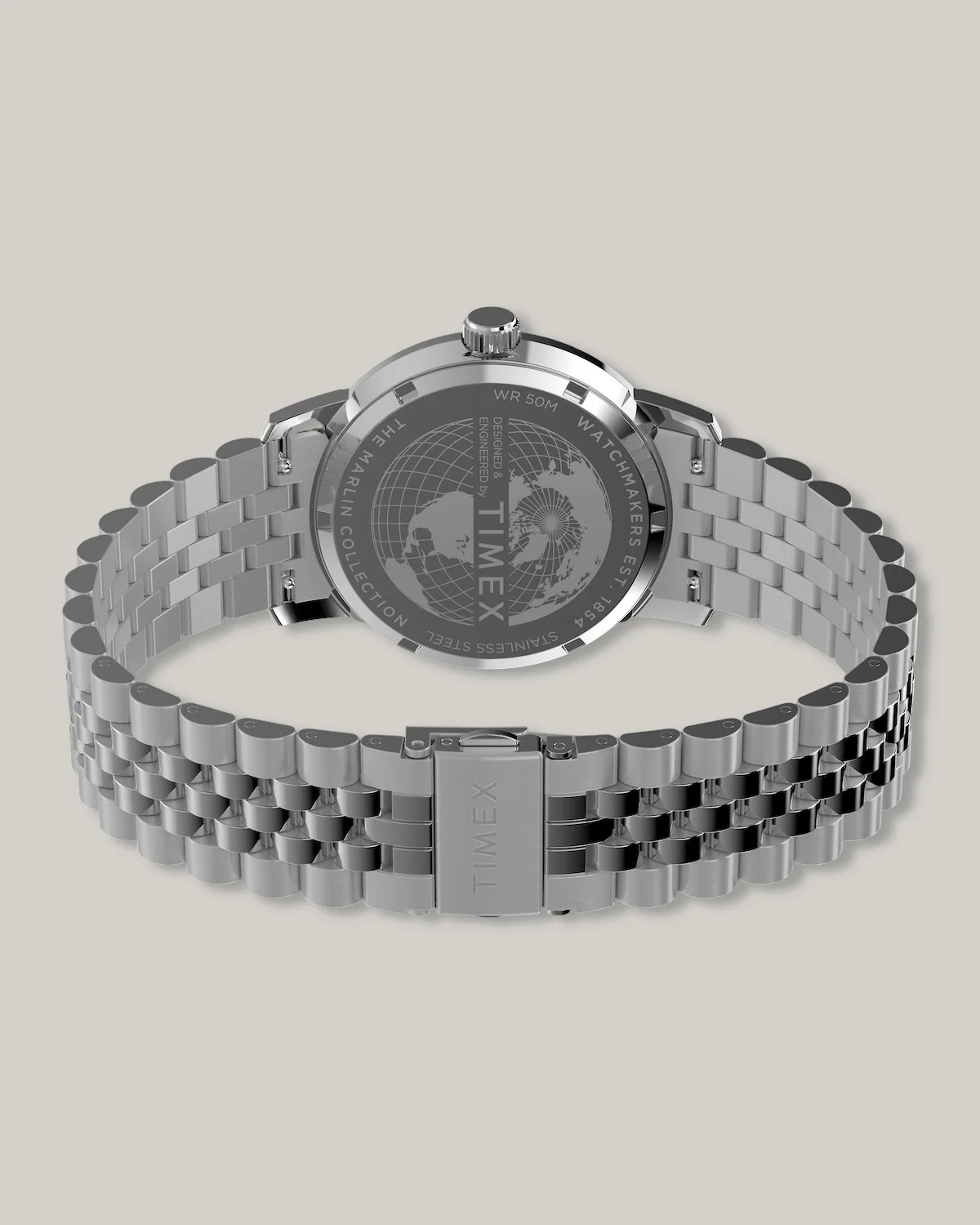 TIMEX MARLIN® QUARTZ GMT 40MM STAINLESS STEEL BRACELET WATCH - BLUE DIAL - Image 6
