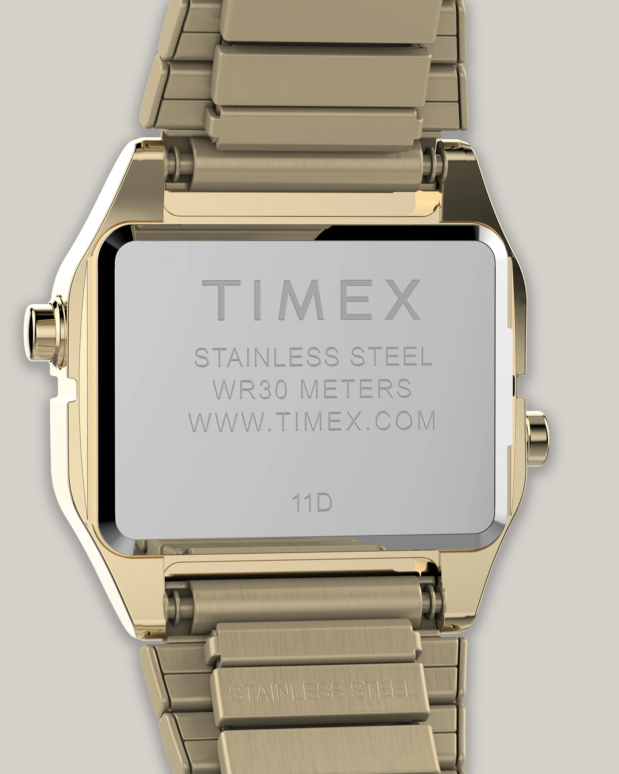 TIMEX TEENY TINY STAINLESS STEEL BRACELET WATCH 20MM - GOLD - Image 3