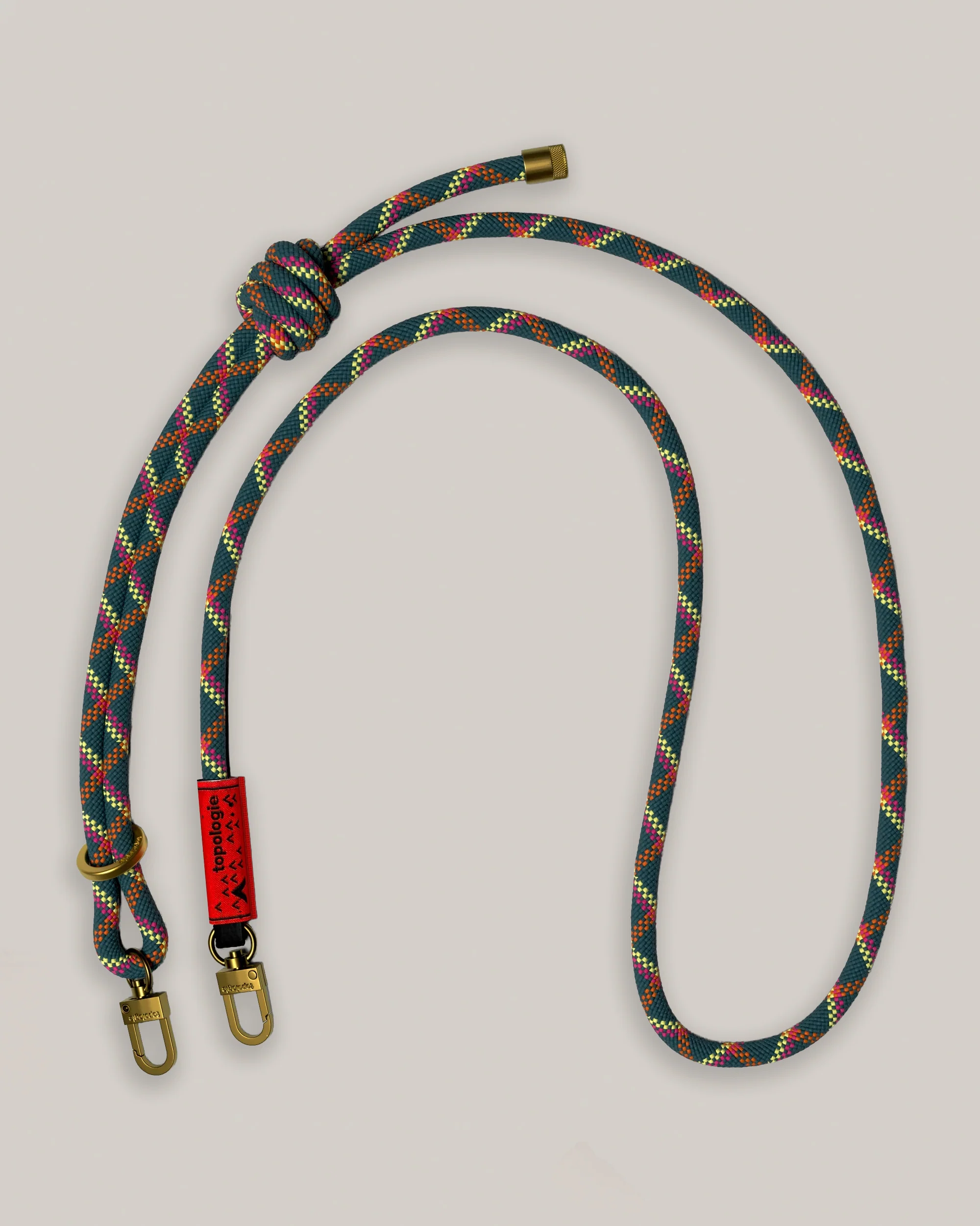 TOPOLOGIE 8.0MM ROPE STRAP DEEP TEAL HELIX