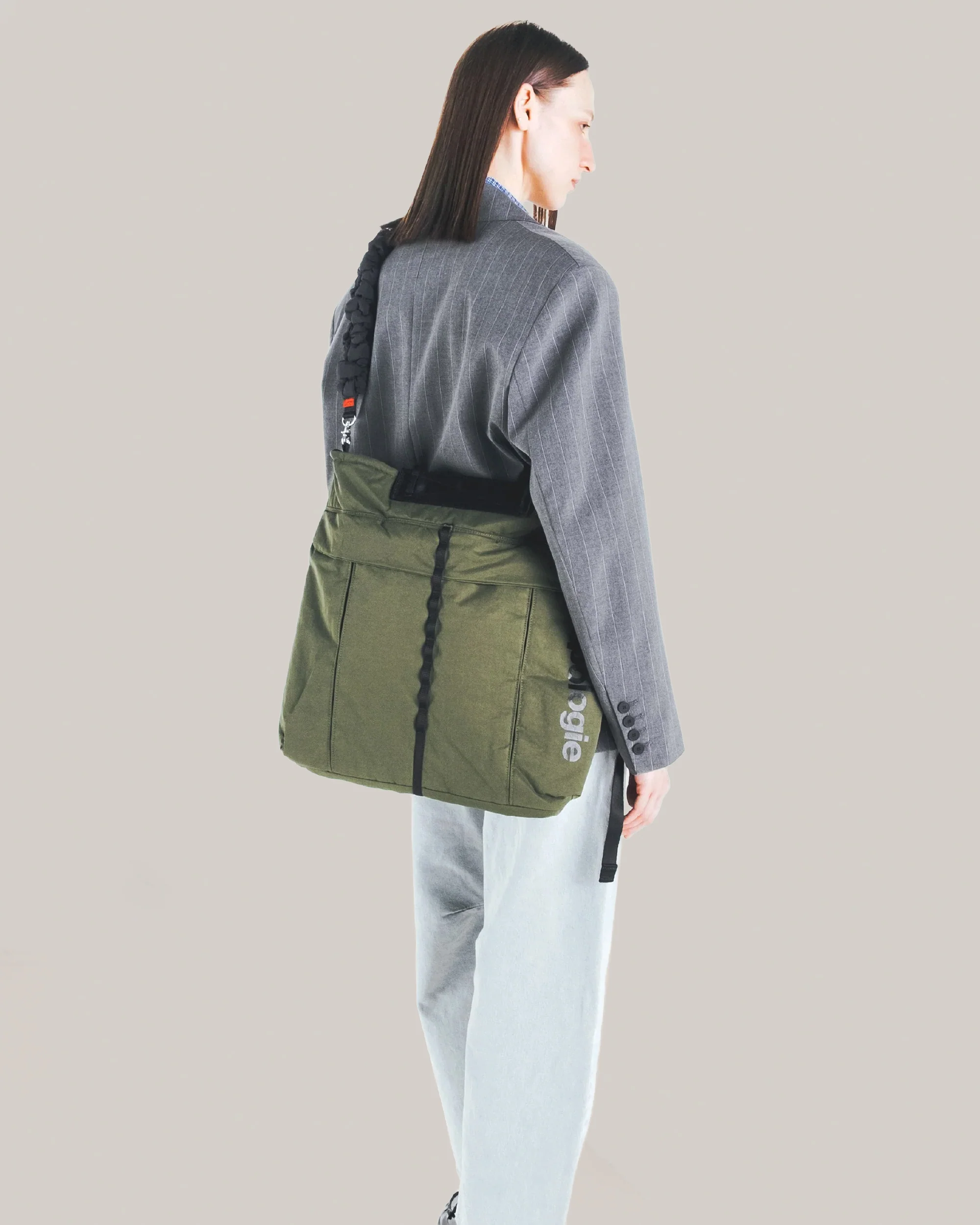 TOPOLOGIE HELMET BAG DEEP FOREST WASHED NYLON - Image 4