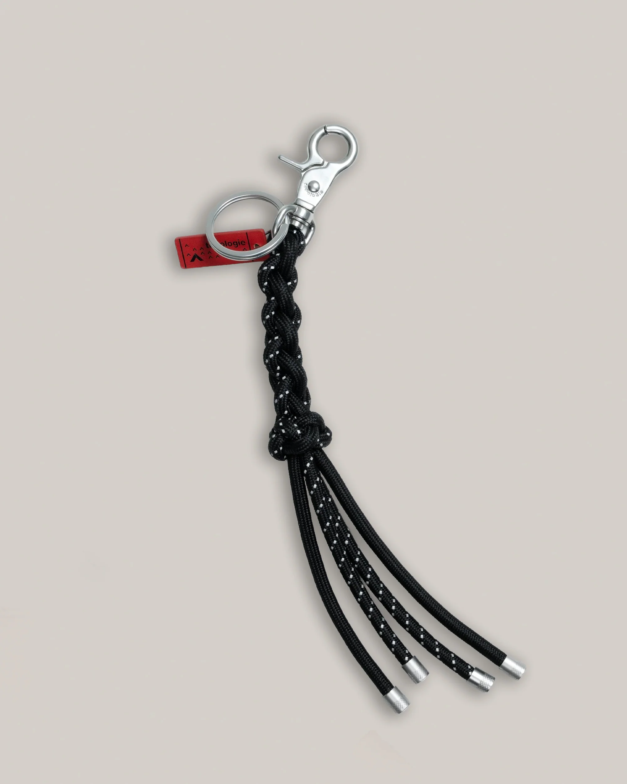 TOPOLOGIE SINNET KEYCHAIN BLACK REFLECTIVE