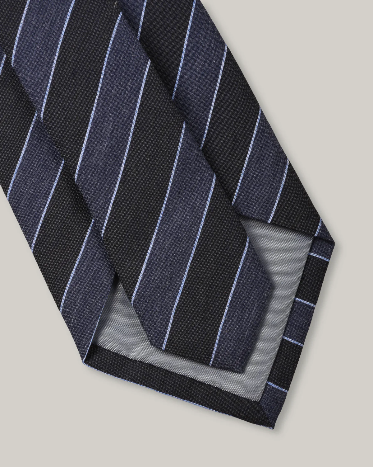 TS(S) BOLD STRIPE NECK TIE - NAVY - Image 3