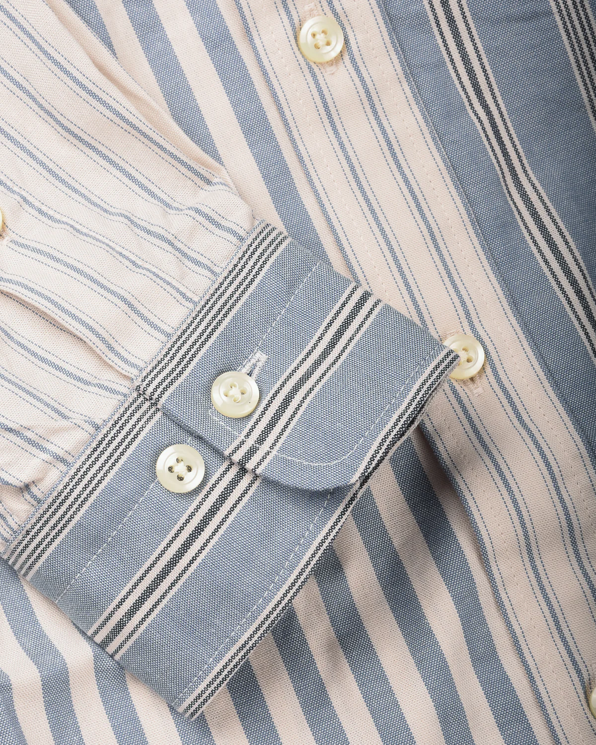 TS(S) COTTON STRIPE BAGGY FIT SHIRT DRESS - BLUE - Image 4