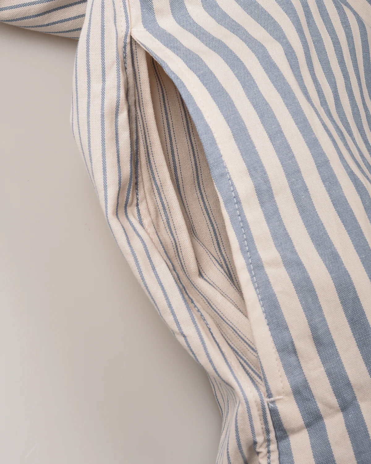 TS(S) COTTON STRIPE BAGGY FIT SHIRT DRESS - BLUE - Image 5