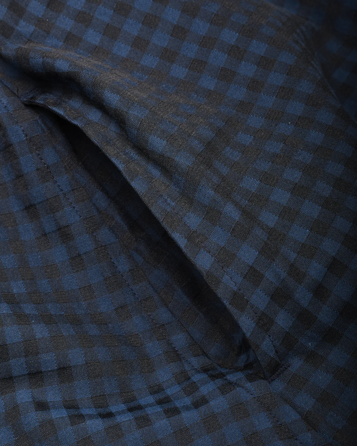 TS(S) GINGHAM PLAID SIDE BUTTON SLEEVELESS DRESS - NAVY - Image 6
