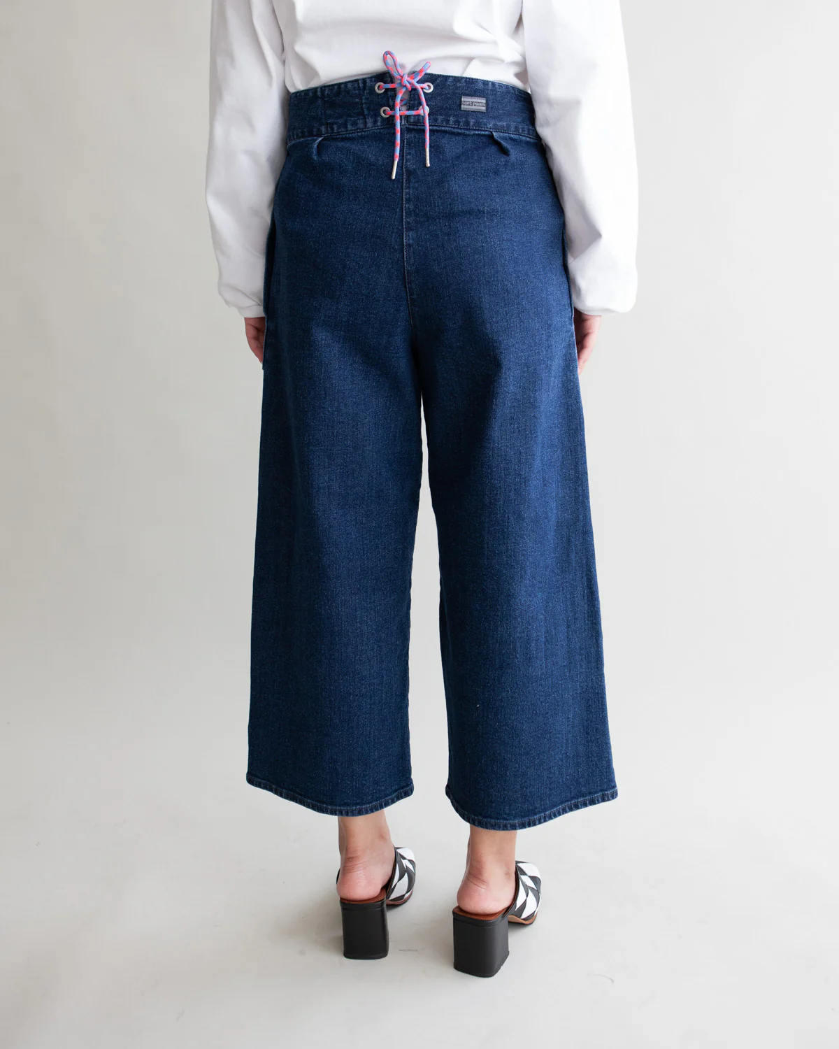W'MENSWEAR BURNOUT PANT - DENIM - Image 3