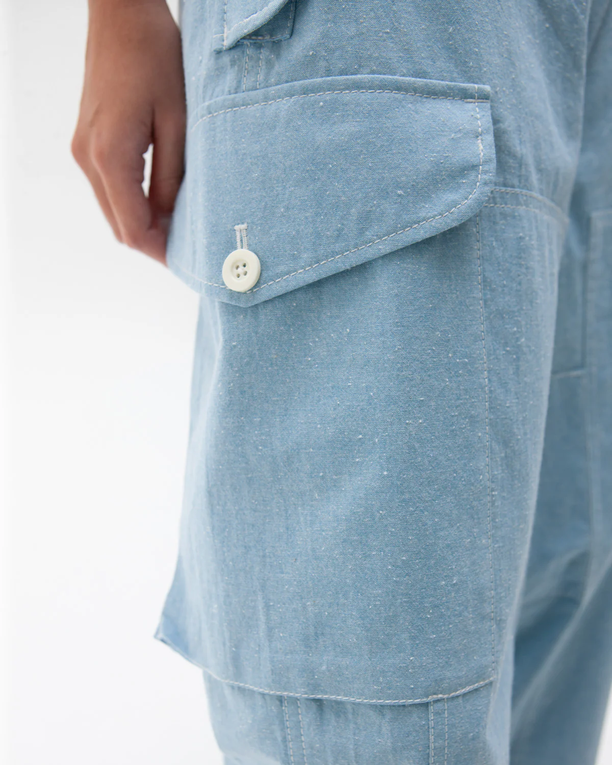 W'MENSWEAR JANET DESPTCH PANT - BABY BLUE - Image 4