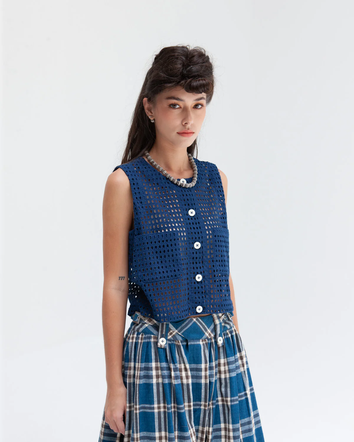 W'MENSWEAR NAA SHIRT - INDIGO - Image 3