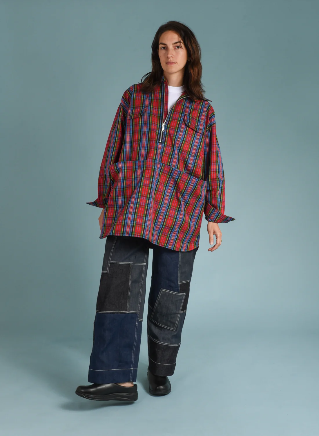 GOOD OL WHATS-HER-FACE BY W'MENSWEAR UNISEX FREEDOM FLIGHT TROUSER - DENIM - Image 11