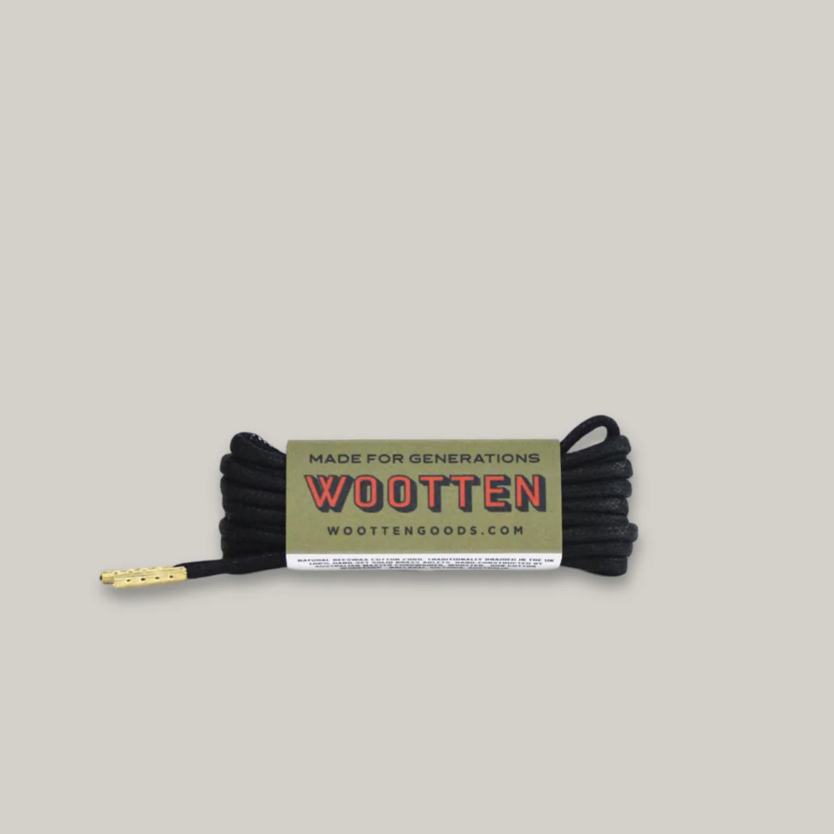 WOOTTEN 2MM ROUND LACES 150CM - Image 2