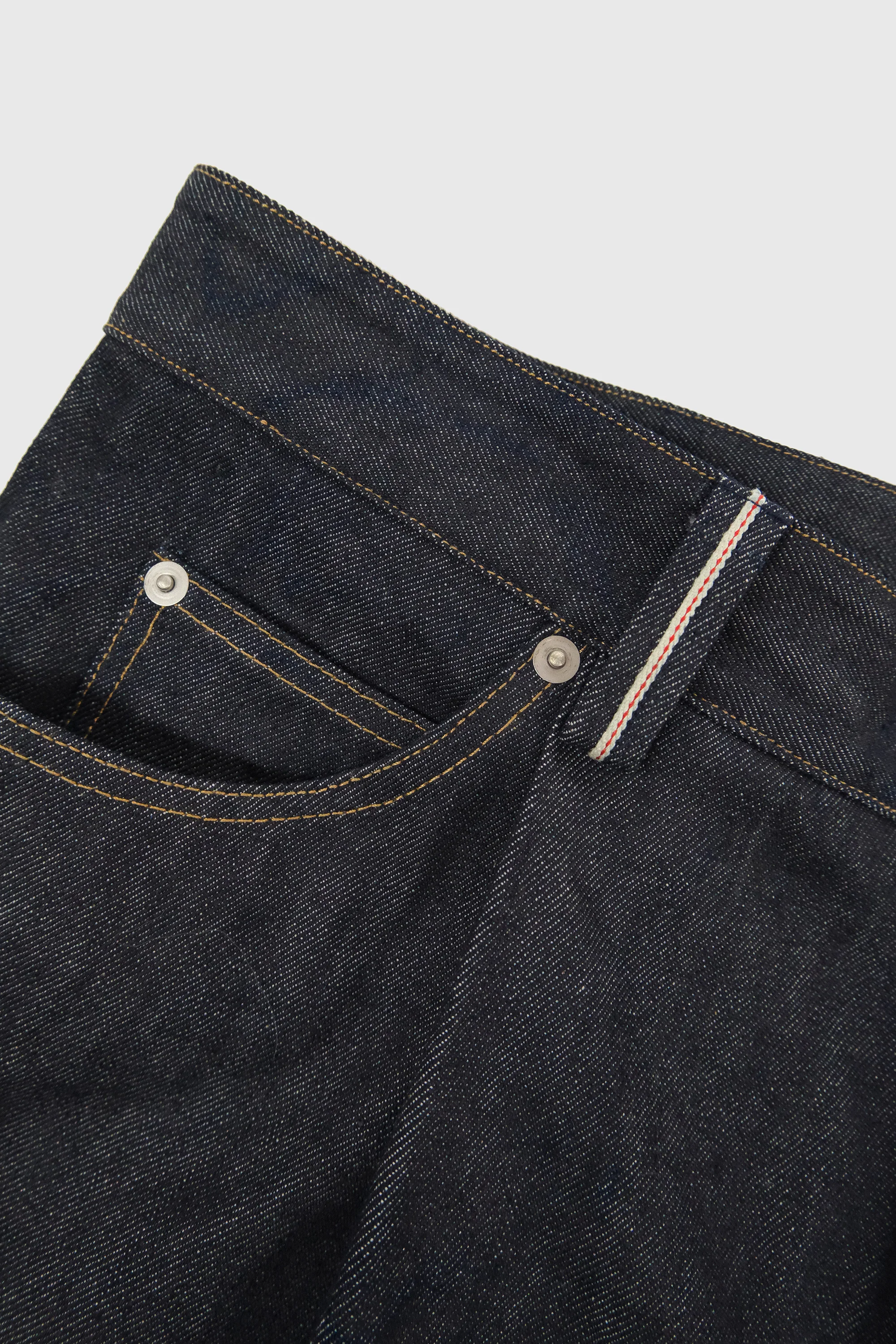 WORK WORKS MENS WIDE LEG TAPERED TROUSER - INDIGO DENIM - Image 5