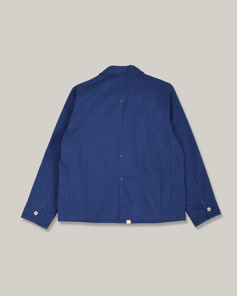 WORK WORKS WOMENS CROPPED JACKET - BLUE TWILL - Image 3