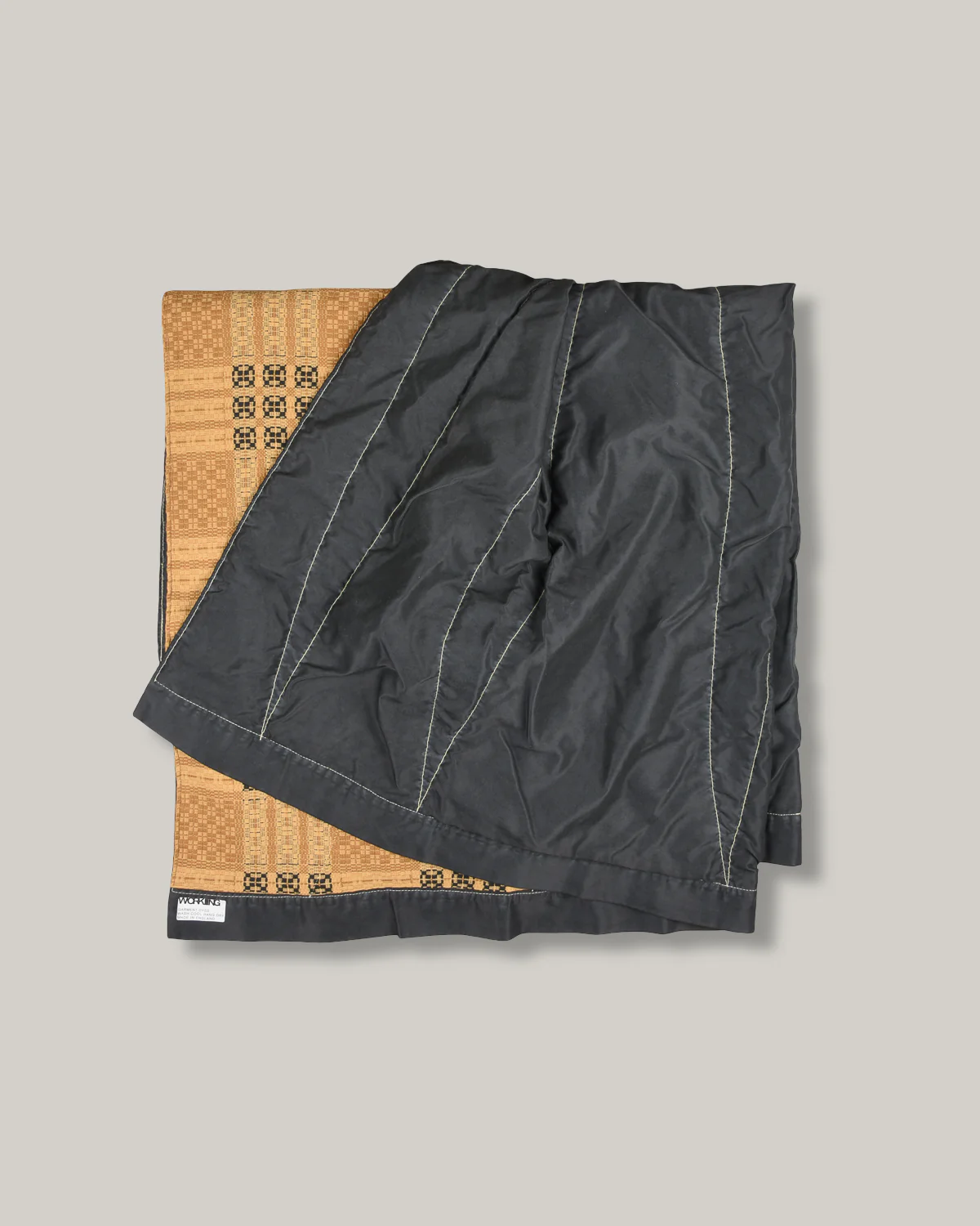 WORKING NAP BLANKET - FLIGHT NYLON & COTTON COVERLET - YEAST - Image 2