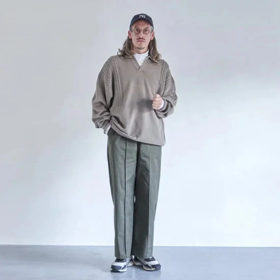 YASHIKI HATSUYUKI SKIPPER KNIT - BEIGE - Image 3